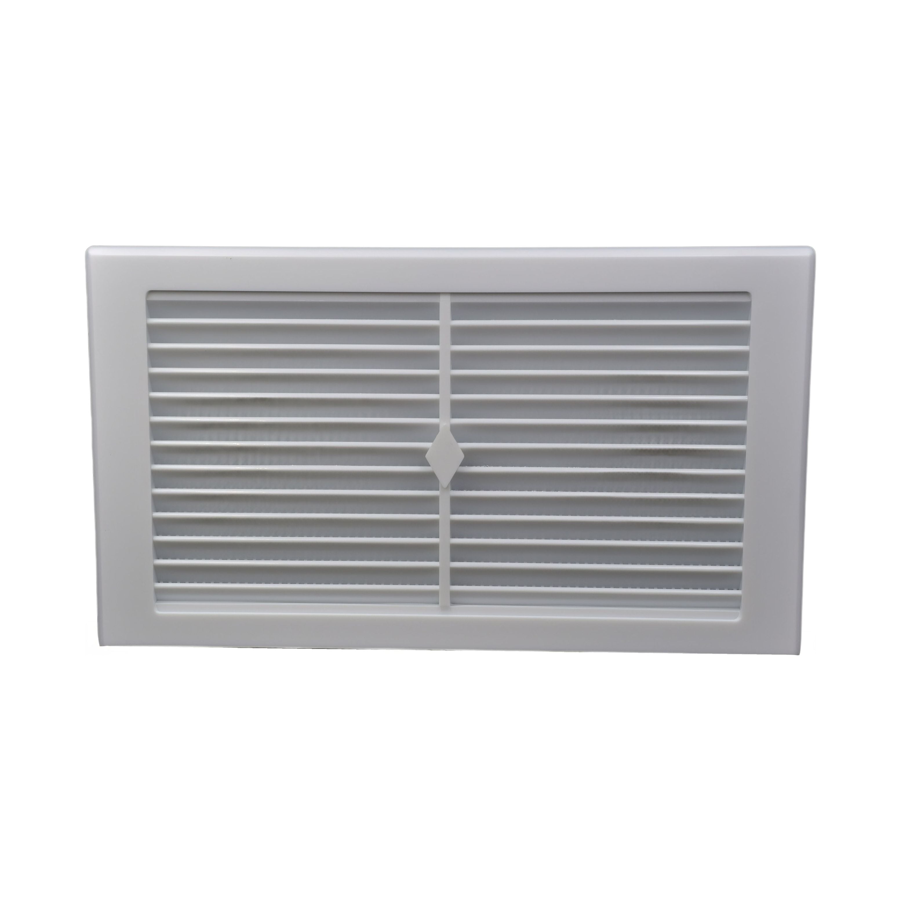 Haron 95W Wall Vent – White. Vent Facing 245 x 145mm