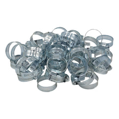 50 Piece 304 Stainless Steel 19-38mm Worm Drive Hose Clamp 