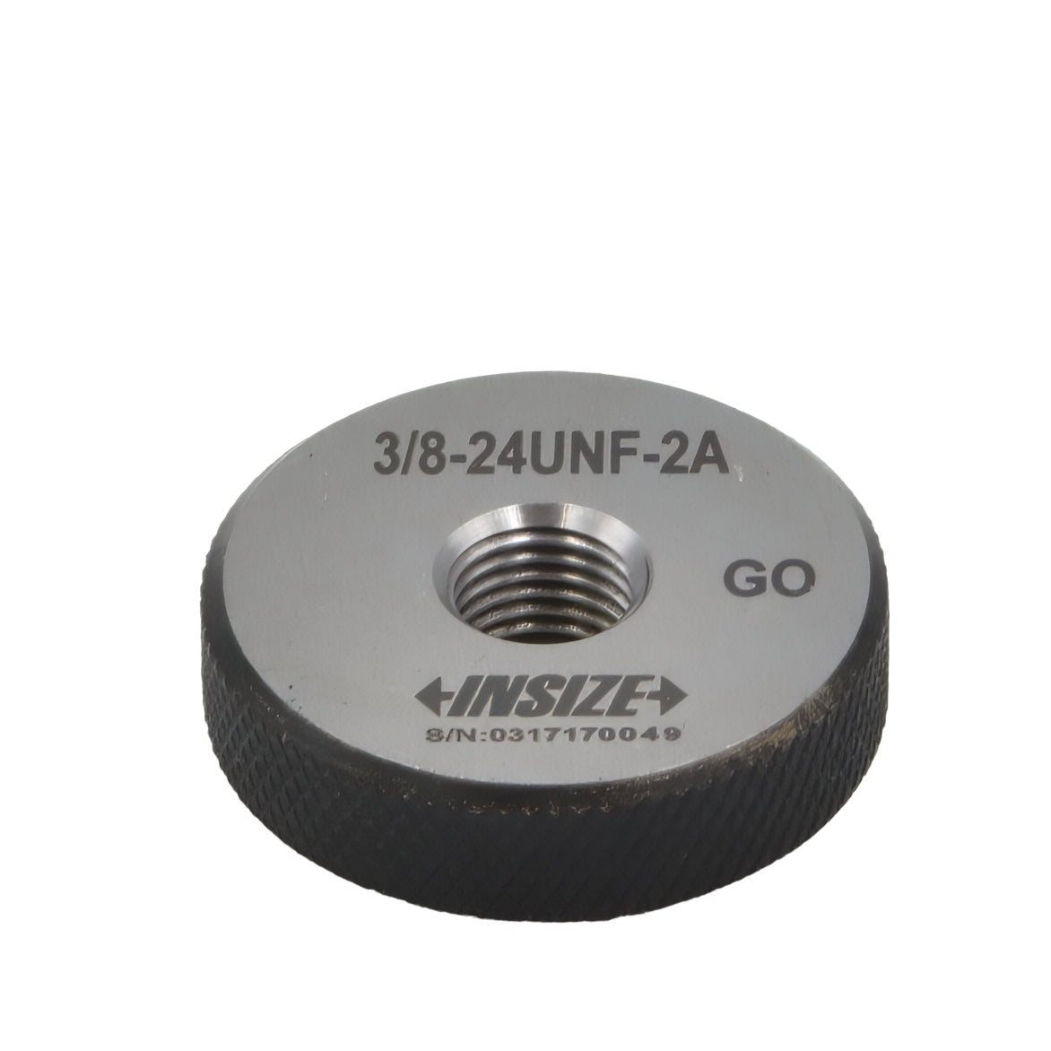 Insize Thread GO Ring Gauge 3/8"-24 UNF Series 4121-3C2 