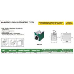 Insize Magnetic V-Block 70x60x73mm Series 6890-702