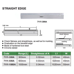 Insize Straight Edge 500mm Series 7111-500A