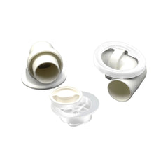 Flexible Plumbdinger - White Plated Brass Plug 40mm