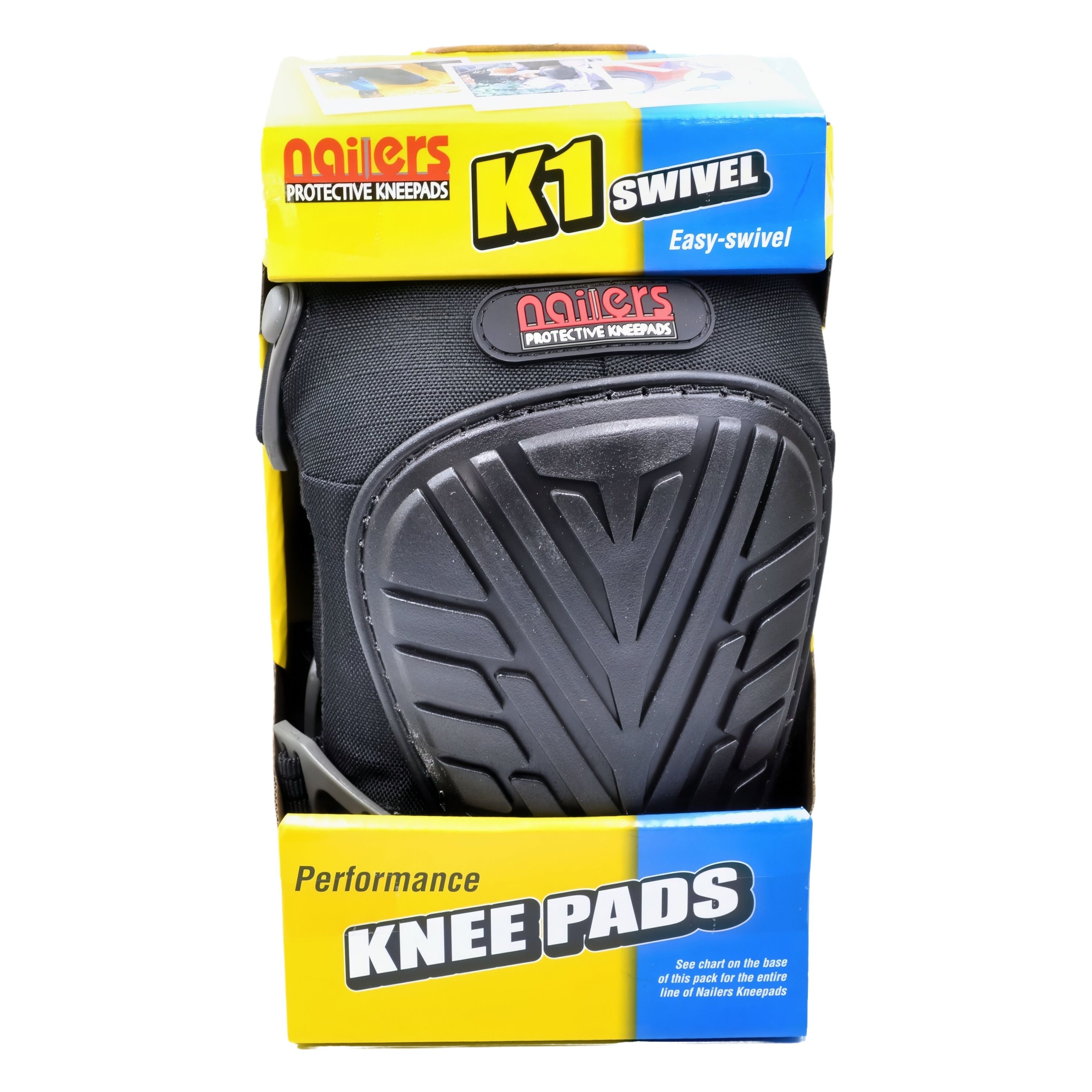 Nailers K1 Foam Core Knee Pads Hard Cap