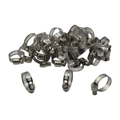 50 Piece 304 Stainless Steel 12-23mm Worm Drive Hose Clamp