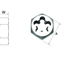 Somta Series 912 – Carbon Steel Die Nut (MF10 X 1.0)