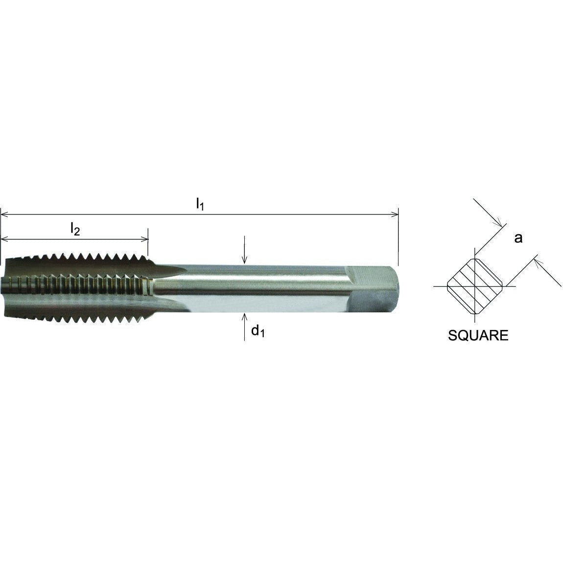 Somta Series 501 - HSS Straight Flute Short Hand Second (Intermediate) Tap M20 x 2.5mm
