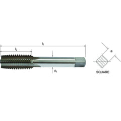 Somta Series 501 - HSS Straight Flute Short Hand Second (Intermediate) Tap M20 x 2.5mm