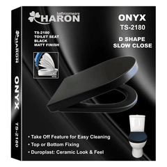 Haron TS-2180 ONYX (Matt Black) Slow Close Toilet Seat