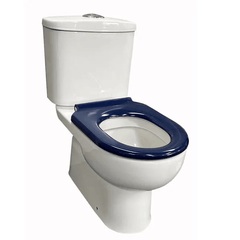 Haron TS-760 604 ATHINA Blue D-Shape Single Flap Toilet Care Seat