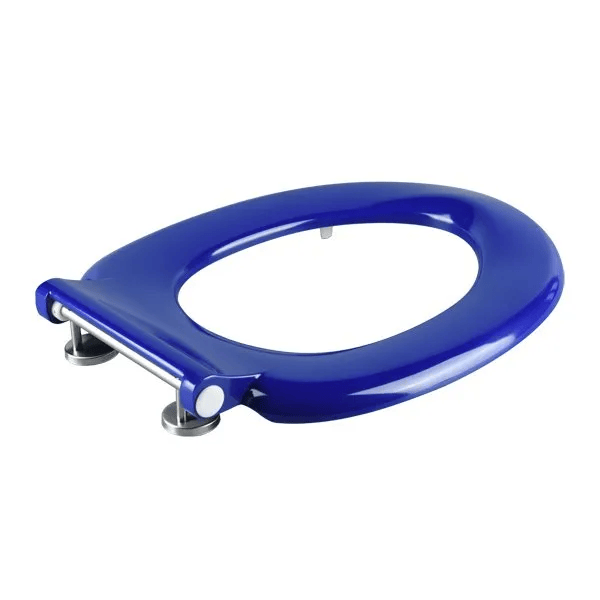 Haron TS-775604 MELROSE 604 Blue Toilet Seat with Locking Buffers