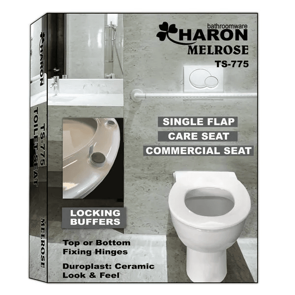 Haron TS-775 MELROSE Toilet Seat with Locking Buffers