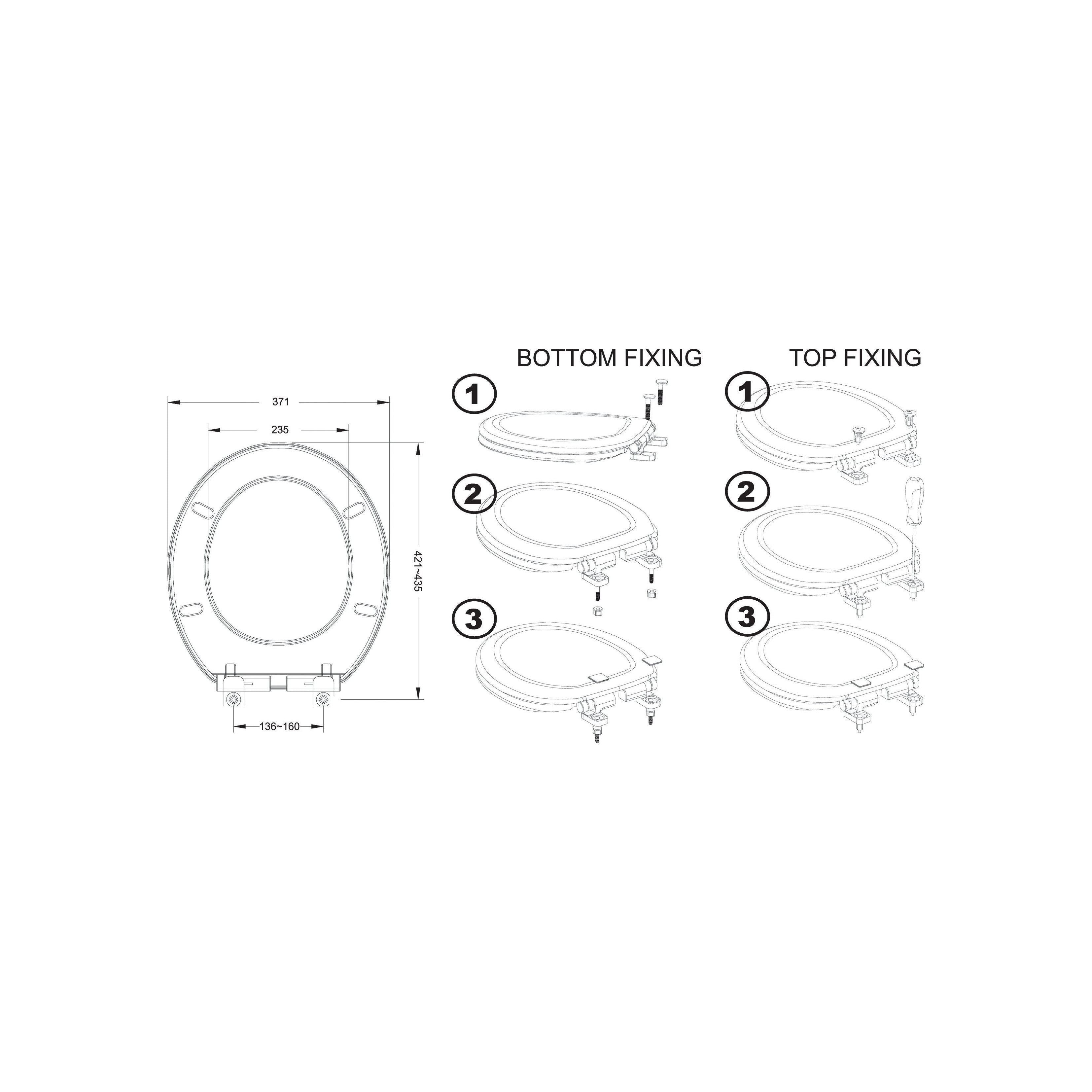 Haron TS-800 APOLLO Slow Close Toilet Seat