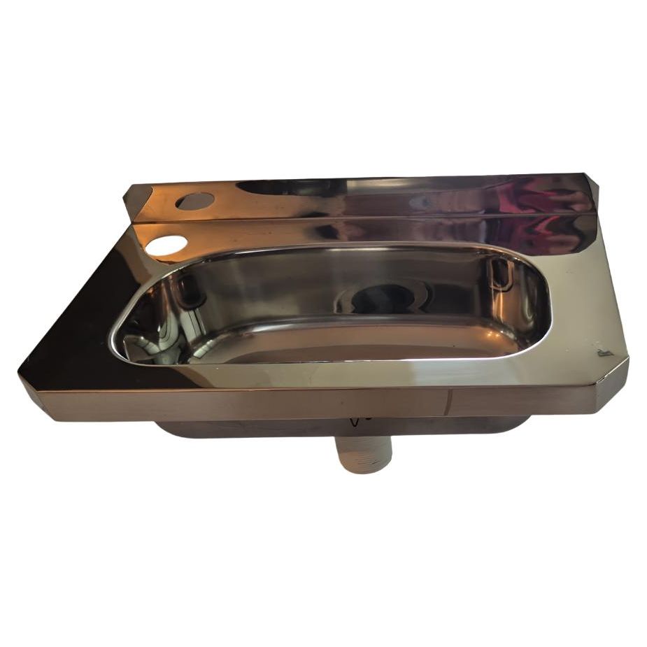 Southern Cross Compact 304 Stainless Steel Slimline Hand Basin LH