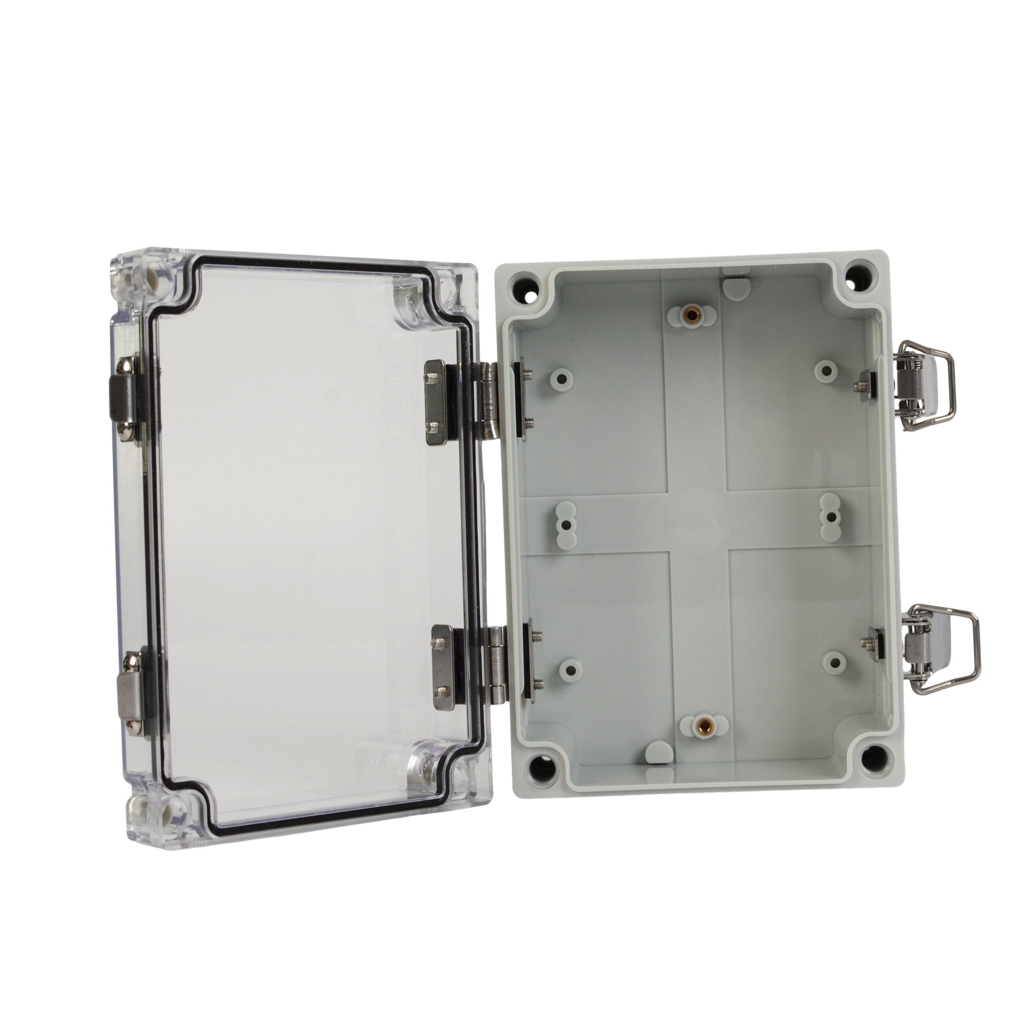 ABS IP66 Clear Lid Hinge Junction Box 125 x 175 x 75mm - Twin Eagle Imports