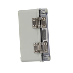 ABS IP66 Clear Lid Hinge Junction Box 80 x 130 x 70mm - Twin Eagle Imports