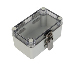 ABS IP66 Clear Lid Hinge Junction Box 80 x 130 x 70mm - Twin Eagle Imports