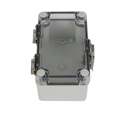 ABS IP66 Clear Lid Hinge Junction Box 80 x 130 x 70mm - Twin Eagle Imports
