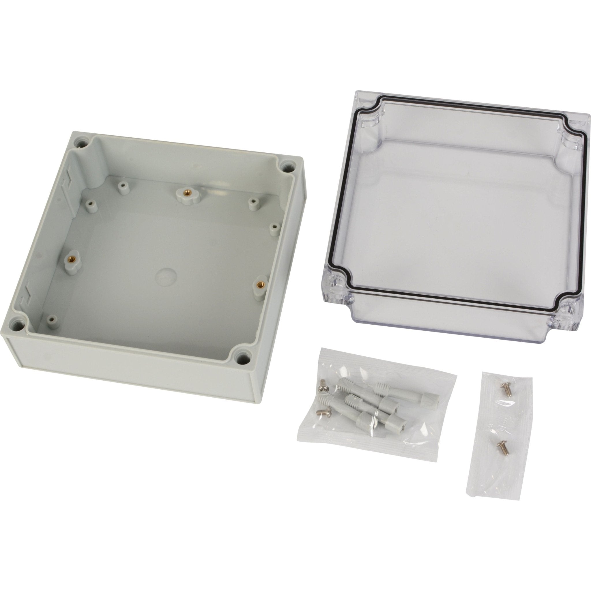 ABS IP66 Clear Lid Junction Box 175 x 175 x 100mm - Twin Eagle Imports