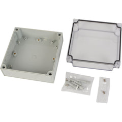 ABS IP66 Clear Lid Junction Box 175 x 175 x 100mm - Twin Eagle Imports