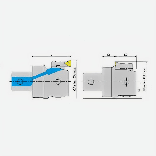 Acrow BSD Insert Holder Extension – B.BSD19-050 (Ø30–36 mm) - Twin Eagle Imports