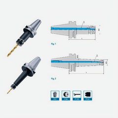 ACROW MACHINERY MFG CO LTD Collet chuck Acrow BT40 ER16 Collet Chuck Holder – 100 mm