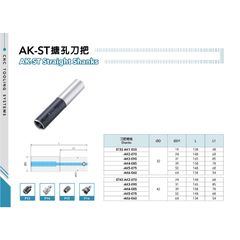 ACROW MACHINERY MFG CO LTD TOOL HOLDERS Acrow ST32-AK3-090 – AK Modular Boring Shank (Ø31 mm, 165 mm Length, 85 mm Gauge)