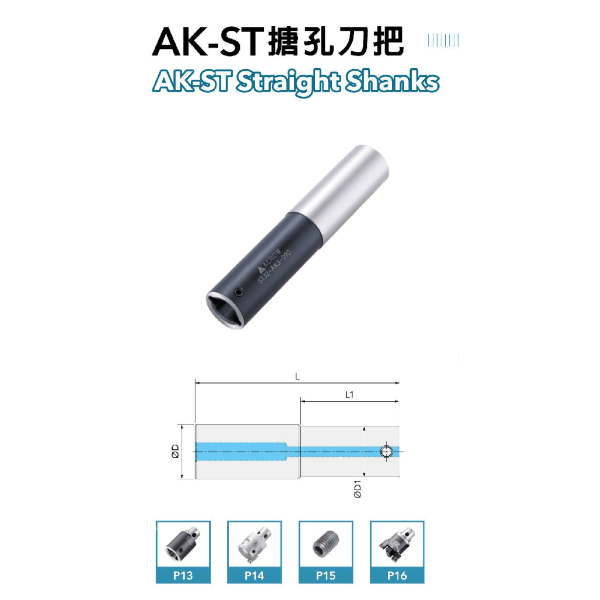 ACROW MACHINERY MFG CO LTD TOOL HOLDERS Acrow ST32-AK6-060 – AK Modular Boring Shank (Ø64 mm, 134 mm Length, 54 mm Gauge)