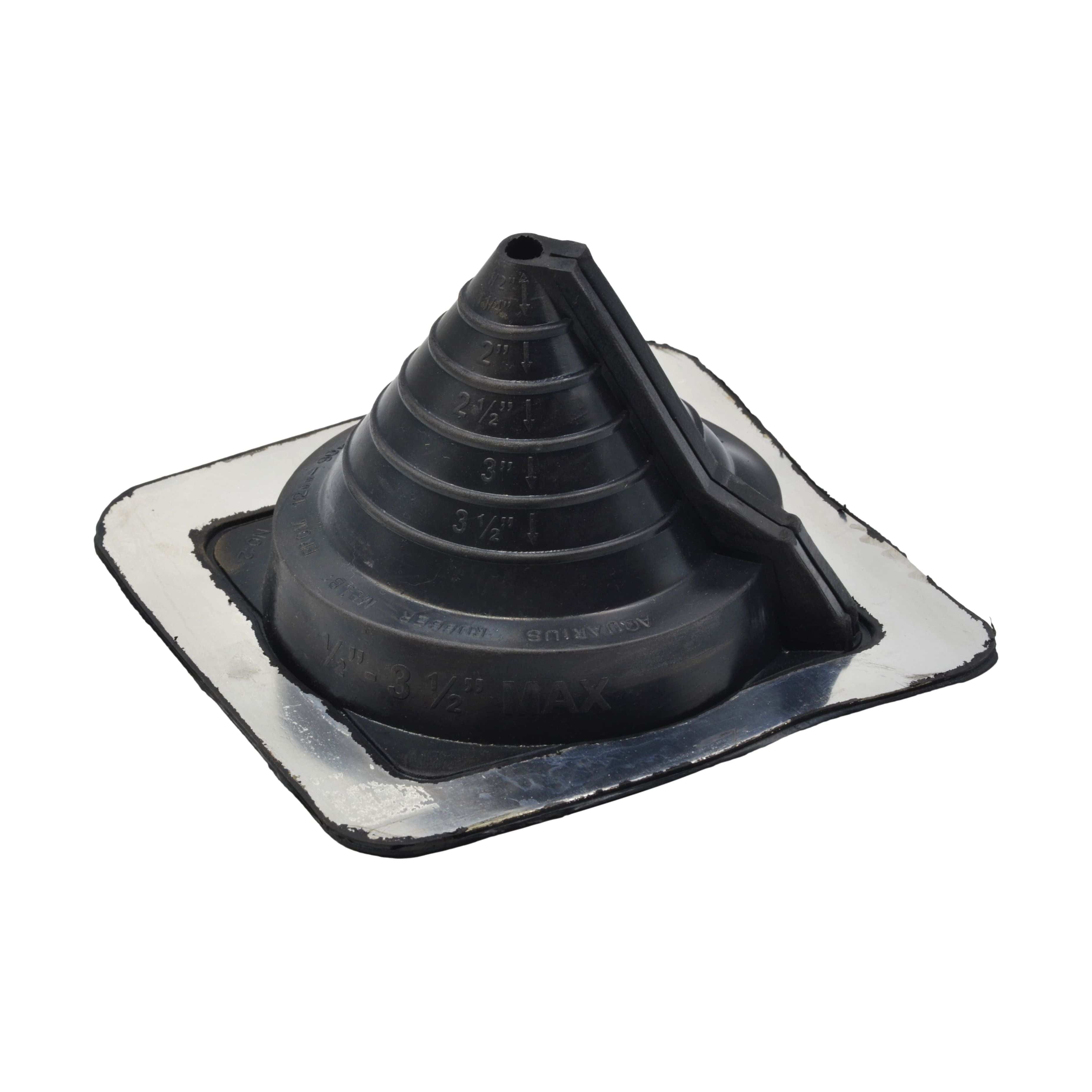 Aquaseal Roof Pipe Seal Aquaseal Aquadapt #2 Roof Pipe Flashing Black 10-70mm