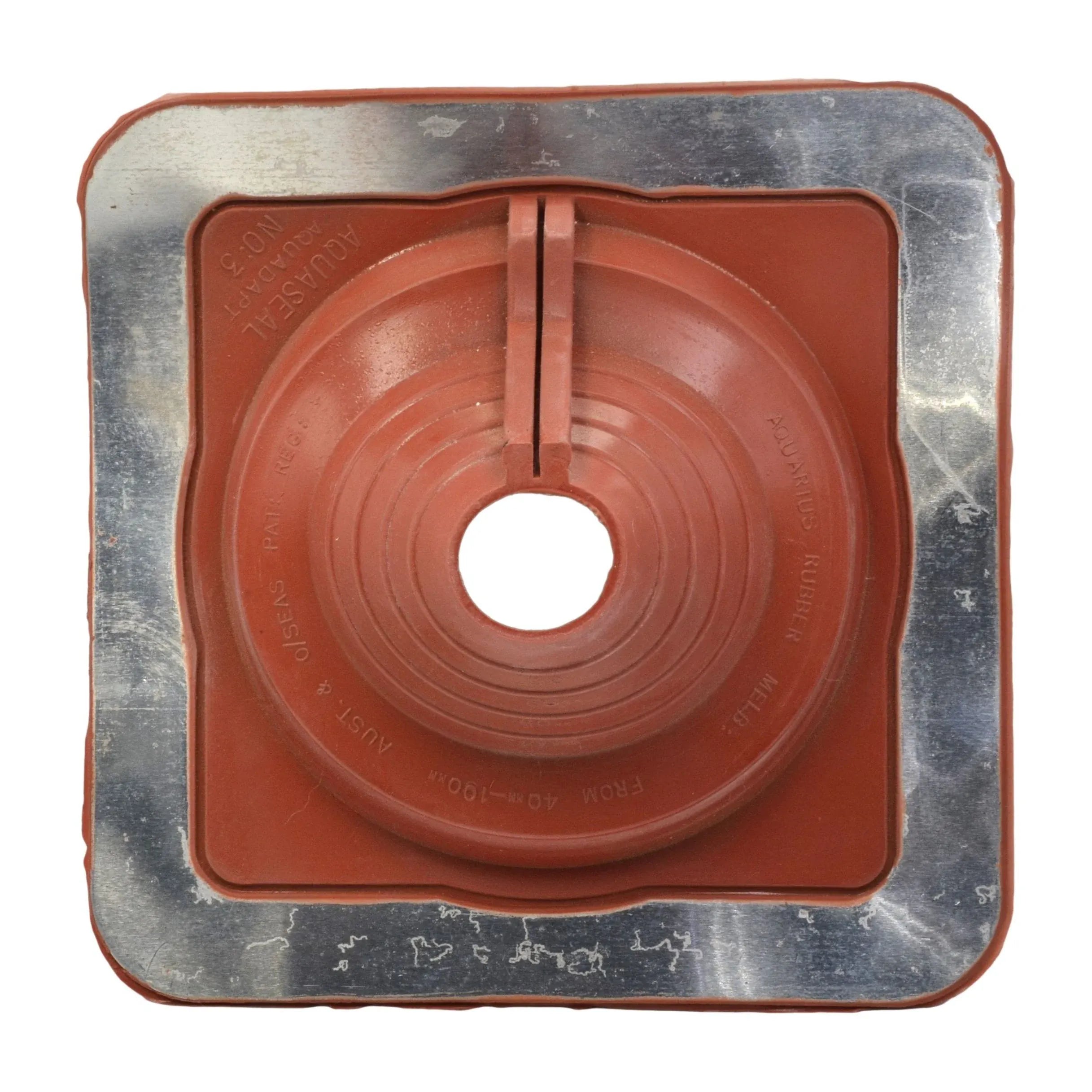 Aquaseal Roof Pipe Seal Aquaseal Aquadapt #3 Roof Pipe Flashing Red 40-90mm