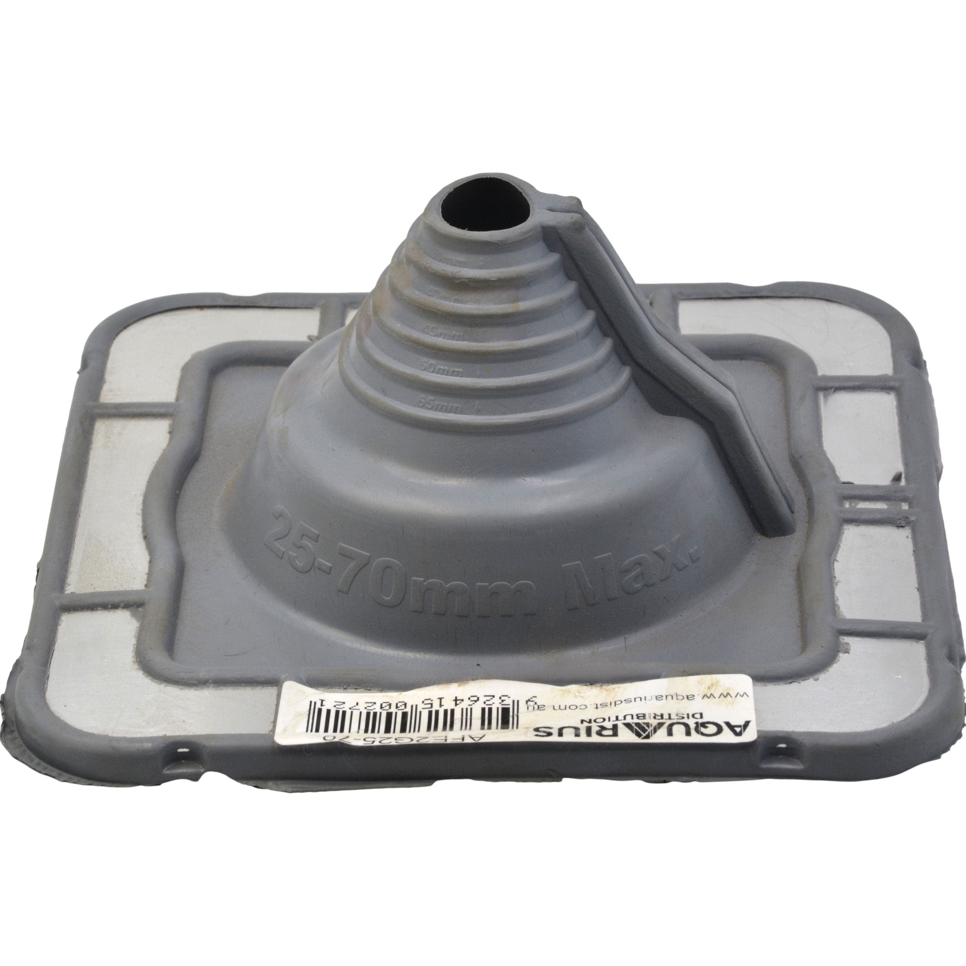 Aquaseal Roof Pipe Seal Aquaseal FlashRite #2 Metal Roof Pipe Flashing Grey 25-70mm