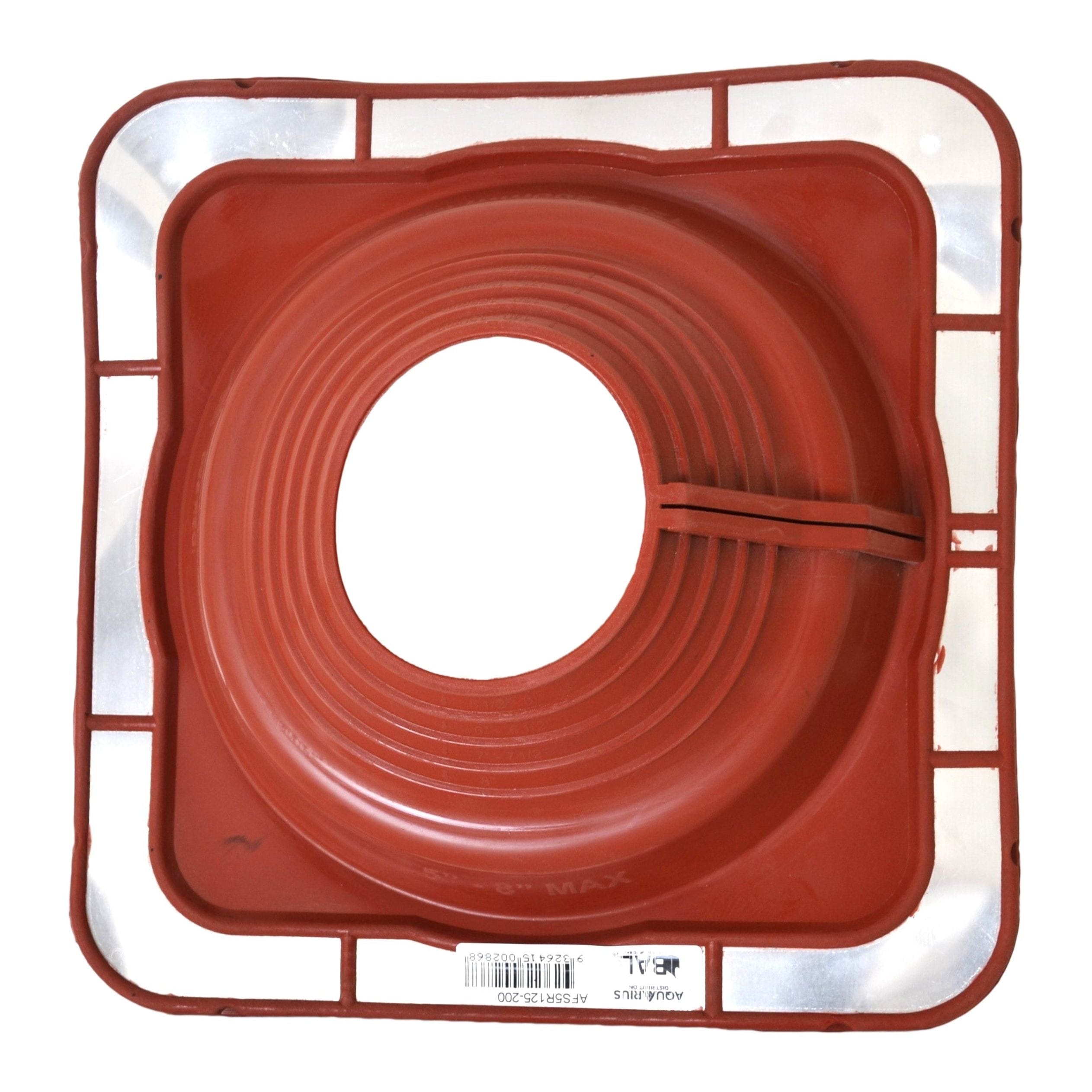 Aquaseal Roof Pipe Seal Aquaseal FlashRite #5 Metal Roof Pipe Flashing Red 125-200mm