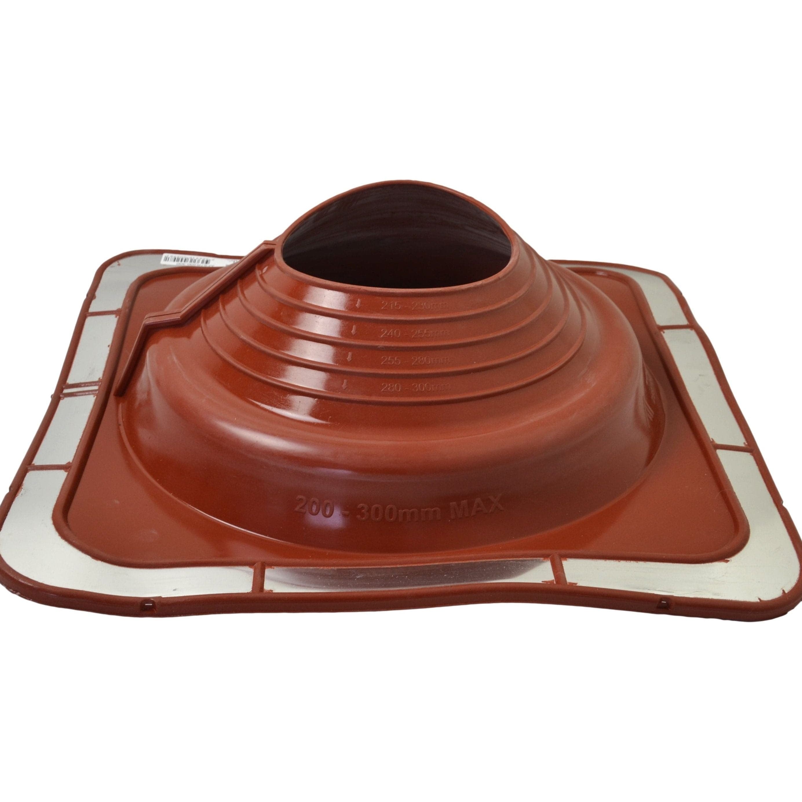 Aquaseal Roof Pipe Seal Aquaseal FlashRite #7 Metal Roof Pipe Flashing Red 200-300mm
