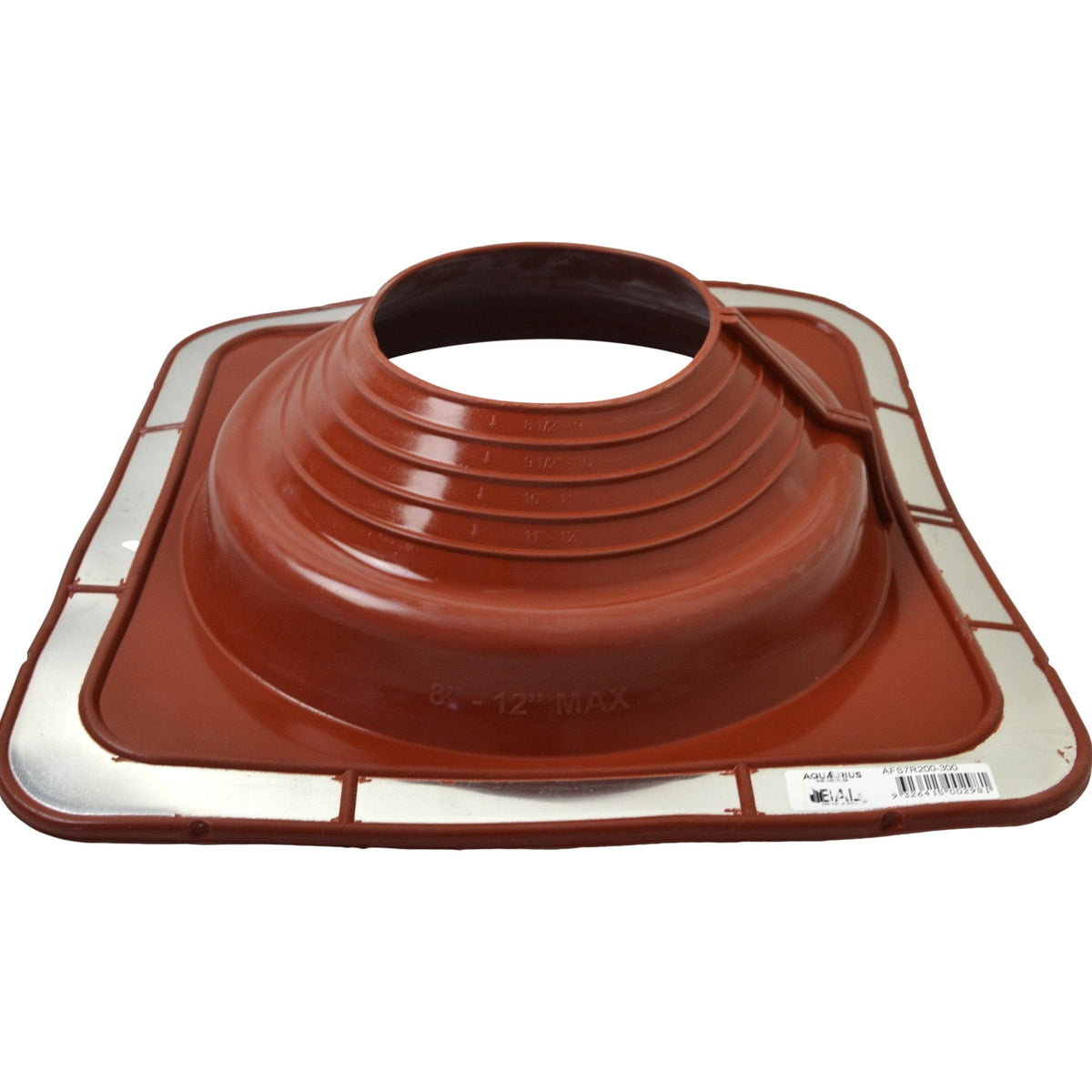 Aquaseal Roof Pipe Seal Aquaseal FlashRite #7 Metal Roof Pipe Flashing Red 200-300mm