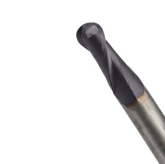 Fullerton 7/16" 2 Flute TiAlN Coated Carbide Ball Nose Endmill - 3215 Series