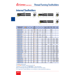 Carmex Internal Right Hand Thread Turning Toolholder – 10 mm Shank / 11 mm Insert / SIR 0010 K11