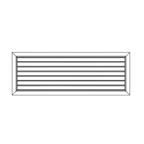 Ductsure Door Relief Vent Grille (Anodized Aluminium) – DG-A 600250