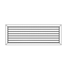 Ductsure Door Relief Vent Grille (Anodized Aluminium) – DG-A 600250