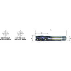 Somta Series 316 – HSS-Co8 Roughing End Mill 16.0mm – Multi-Flute