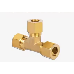 Gold compression tube fittings on a white background with text 'A Spotlight on Compression Tube Fittings'.