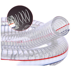 Wire Reinforced Clear Flexible PVC Hose ID 3/4''(19mm), 50m/roll
