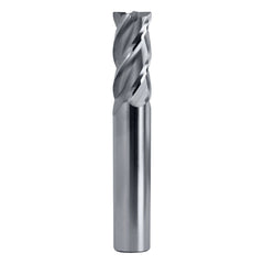 Twin Eagle's Best Carbide 4mm 4 Flute Nano Coated Short Series Corner Radius End Mill – 6mm Shank