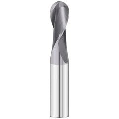 Best Carbide - Short Series Ball Nose Slot Drill 4mm (2 Flute, TiAIN Coated) - Twin Eagle Imports