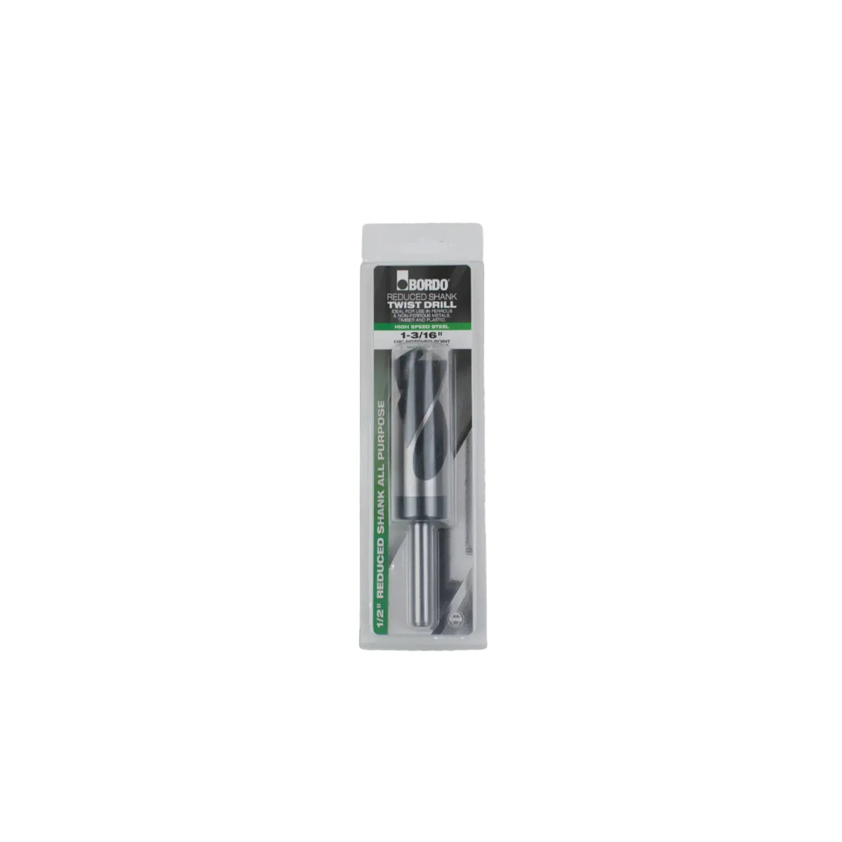 Bordo 1-3/16" HSS Reduced Shank Drill - Twin Eagle Imports