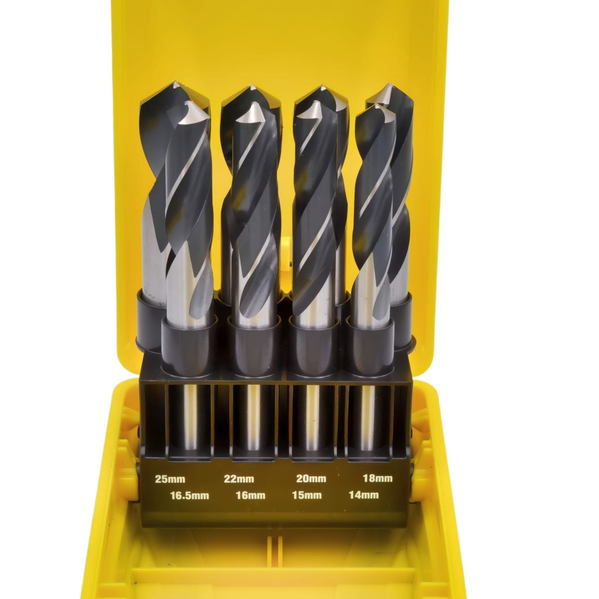 Bordo 14 to 25mm 8 Piece 1/2" Reduced Shank Drill Set | HSS Twist Drills - Twin Eagle Imports