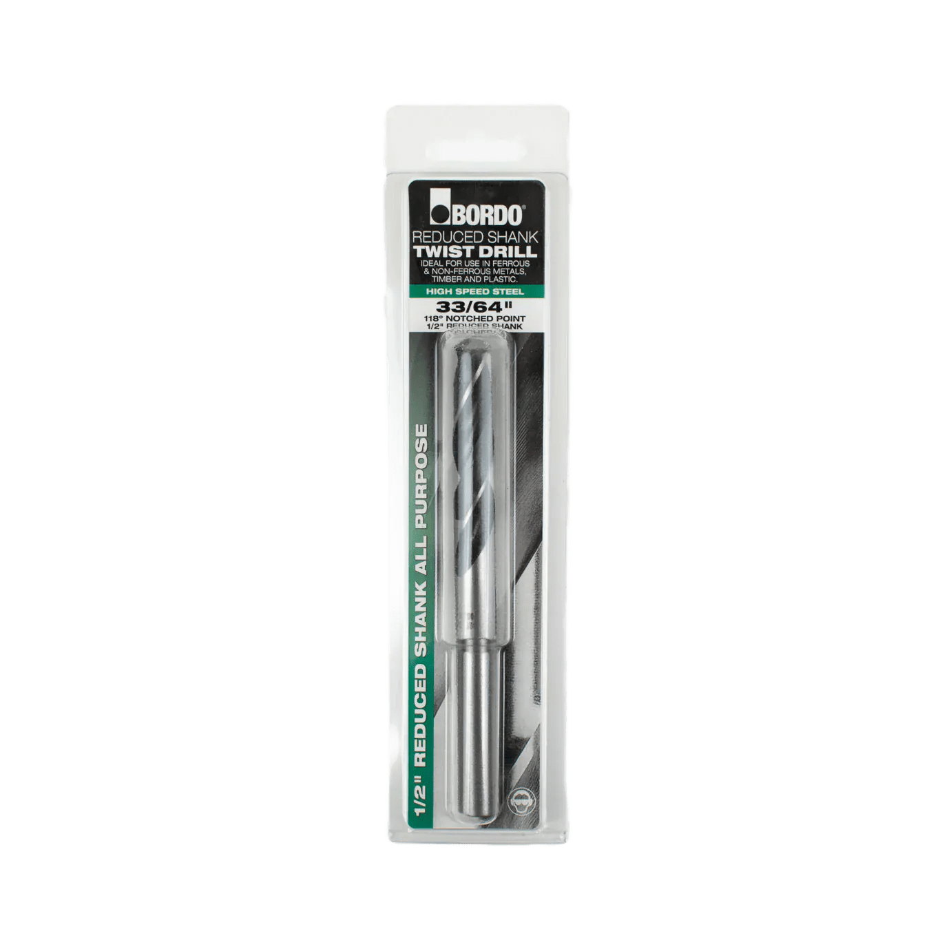 Bordo 33/64" HSS Reduced Shank Drill - Twin Eagle Imports