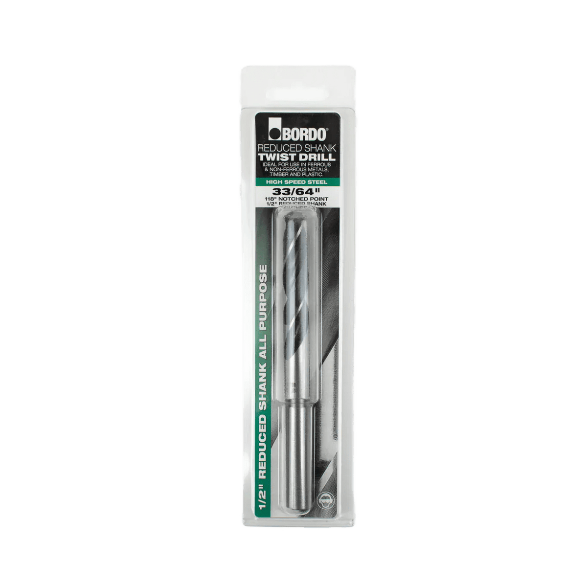 Bordo 33/64" HSS Reduced Shank Drill - Twin Eagle Imports