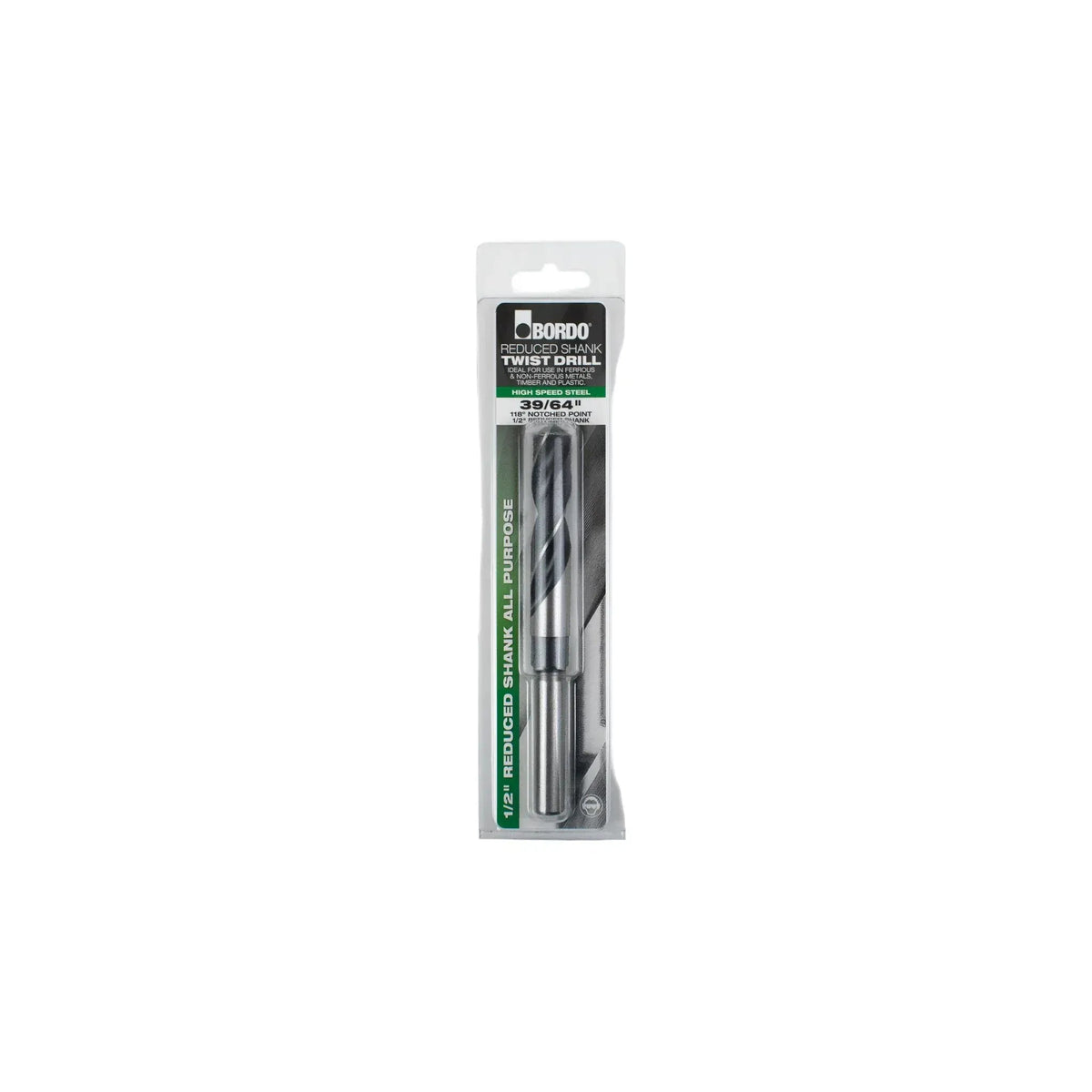 Bordo 39/64" HSS Reduced Shank Drill - Twin Eagle Imports