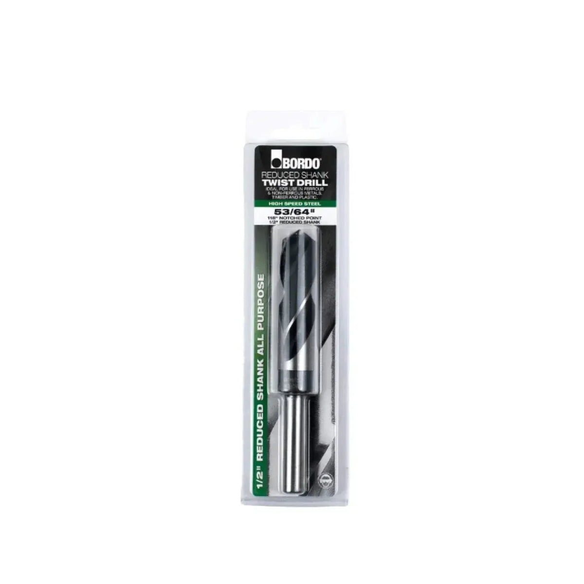 Bordo 53/64" HSS Reduced Shank Drill - Twin Eagle Imports