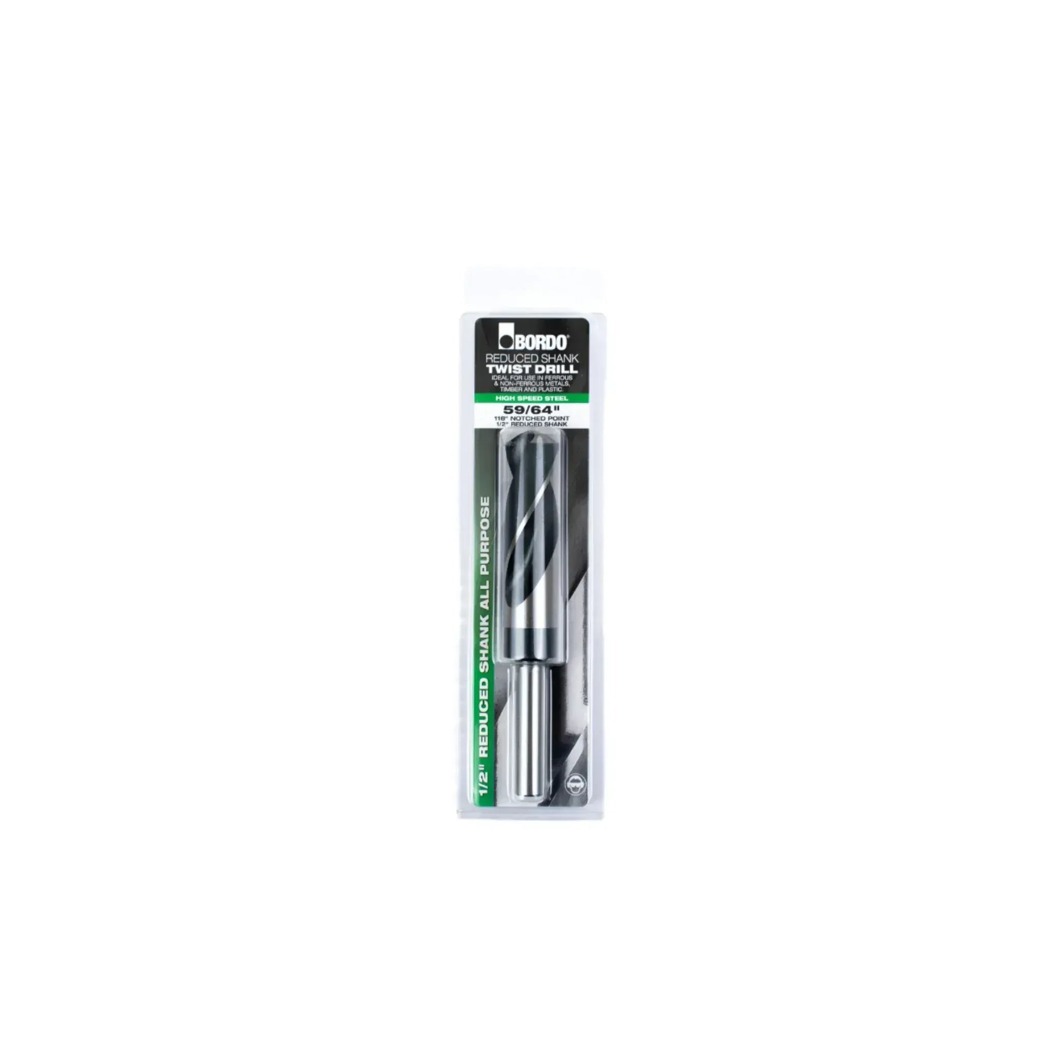 Bordo 59/64" HSS Reduced Shank Drill - Twin Eagle Imports
