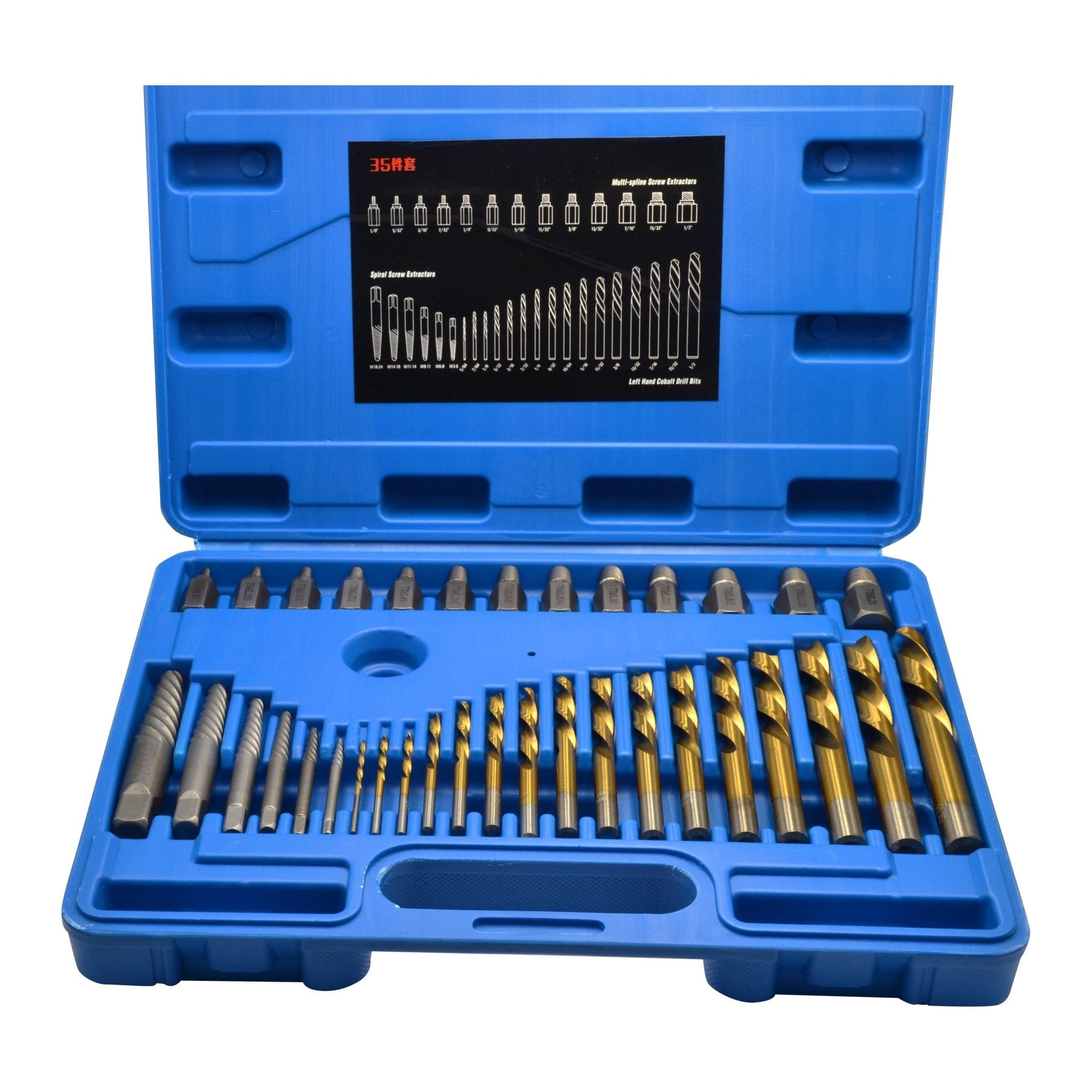 Broken Bolt Master Extractor Kit 35 Piece - Twin Eagle Imports